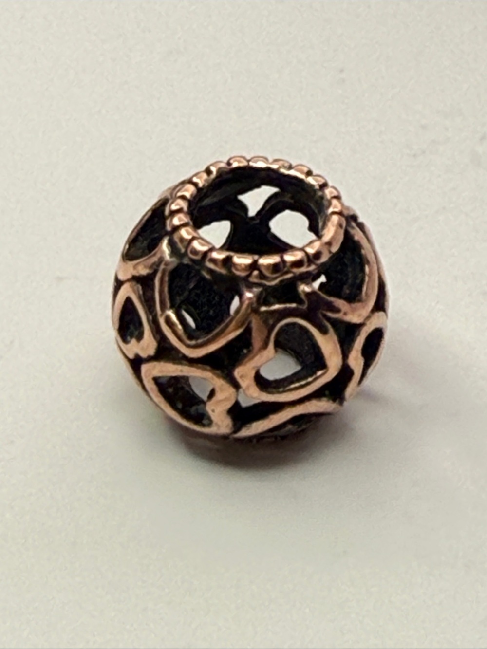 Pandora Hearts All Over Rose Charm 780964 Openwork Love Bead